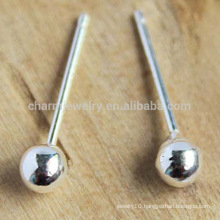 Timeless Genuine Sterling Silver Stud Earrings Smooth ball stud earrings with all sizes SEF003